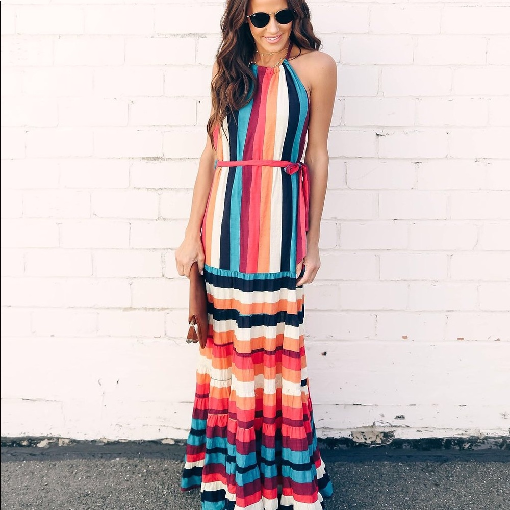 NWT Vici Halter Maxi Dress